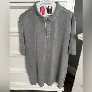 Tommy Bahama Men’s Light Gray Short Sleeve Polo Shirt Size XXL